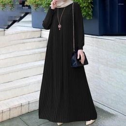 Ethnic Clothing Long Muslim Jilbab Robe Dress Solid Colour Fashion Women Kaftan Dubai Abaya Clothes Female Musulmane Vestidos