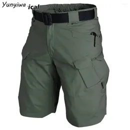 Men's Shorts Men Urban Military Tactical Outdoor Waterproof Wear Resistant Cargo Quick Dry Multi Pocket Plus Size Hiking Pants