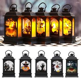 Candle Holders Halloween LED Lighted Night Light Decorative Props Plastic Glowing Gift Holiday Home Ornament