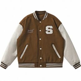 trendy Men Varsity Baseball Bomber Jacket Men Loose Unisex Jackets College Coats Fleece Sports Uniform Streetwear Hot Sale X1Ur#