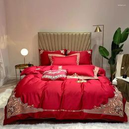 Bedding Sets 45 4/7pcs Egyptian Cotton Duvet Cover King Size Pillowcases Luxury Embroidery Bed Jogo De Cama Linen