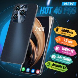 Hot 40 pro glass rear cover all-in-One 4G/5G network memory 16GB+1TB8800mAh 48MP+72MP