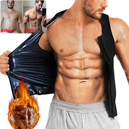 Men Body Shaper Sauna Vest Waist Trainer Sweat Shirt Corset Top Abdomen Shapewear Belly Fat Burn Fitness Slimming Belt 240521