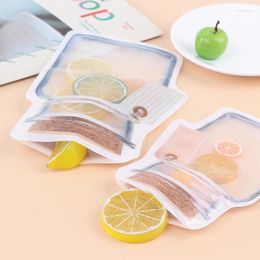 Storage Bags 10pcs Reusable Mason Jar Bottles Nuts Candy Cookies Zipper Bag Seal Food Portable Sealed Kitchen Organiz