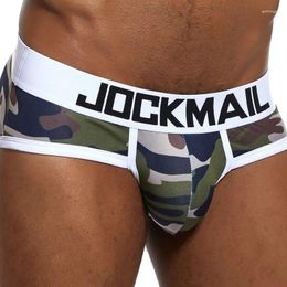 Underpants JOCKMAIL Brand Camouflage Mens Underwear Briefs Sexy Bikini Calcinha Polyester Breathable Gay Male Panties