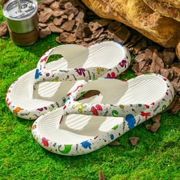 Fashion Flip Flops Beach Hotel Indoor Slipper Eva Slippers Thick Soles Home Non-Slip Beach Slippers