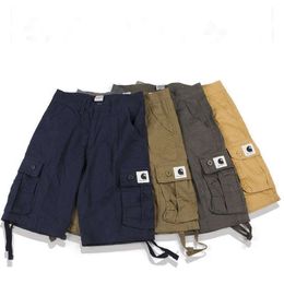 2024 Fashion Designer Summer Shorts Men and Women Carhatt Workwear Pants Capris Trendy Casual Pants Trendy Couples and t Shirts Yv8k
