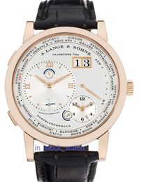 Alengey watch luxury Popular 1 Manual Mechanical World Time 18k Rose Gold Watch Mens Watch 116 032 DUKF