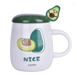 Mugs Creative Mug With Cover Spoon Personality Cute Kids Cup Lid Handmade Ceramic Tazas Coffee Gift Box