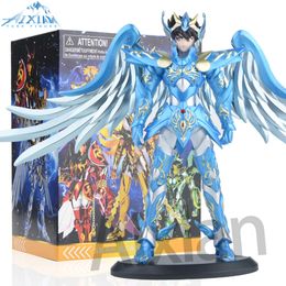 19cm Saint Phoenix Ikki Hyoga Seiya Shiryu Action Figures Toy PVC Box Figure Collection Decoration Birthday gift Anime Manga