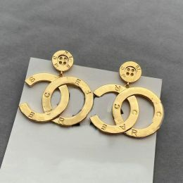 Chandelier Vintage Dangle earrings for women letter Gold Hoop earrings designer Jewellery women earrings accessories