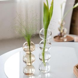 Vases Flower Vase For Home Decor Decorative Table Glass Nordic Hydroponics Plants Ornaments Modern