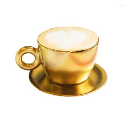 Cups Saucers Modern Coffee Cup Set Gold Latte Cappuccino Bone China Eco Friendly Aesthetic Decorative Tazas Mug EH50CC