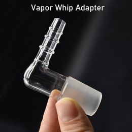 2pcs 90Degree 14mm & 18mm Male Female Glass Elbow Adapter Solo Glass Aroma Tube L Sharp Extreme Q V-Tower Vaporizer Accessories