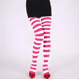 Women Socks Tights For Skin Colour Women's Halloween Christmas Colourful Patchwork Striped Pantyhose