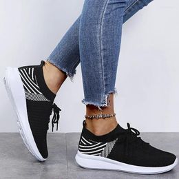 Casual Shoes 2024 Summer Women Sneakers Lace Up Sock Females Running Ladies Vulcanised Cosy Plus Size 35-43