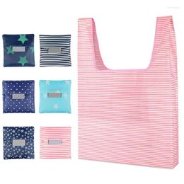 Storage Bags Creative Environmental Bag Handbag Foldable Shopping Reusable Folding Grocery Eco Tote Hanging Organizer