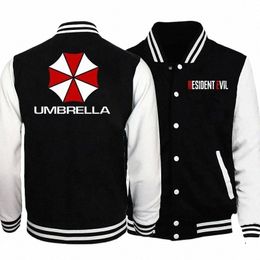 r-resident E-Evils Umbrella Baseball Jacket Boys Girls Casual Sweatshirts Women Mens Jacket Coat Cool Baseball Uniforms t4wi#