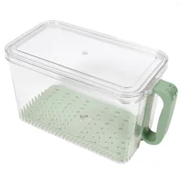 Plates Bread Box Organiser Fruit Kitchen Storage Plastic Keeper Container Fresh
