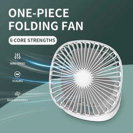 Electric Fans New Summer Desktop Wall Mounted Mini Small Foldable Fan Rechargeable Folding Electric Fan USB Small Fan Amping