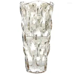 Vases Light Luxury Elixir Crystal Glass Vase Living Room Model El Flower Arrangement Decorative Utensils And Crafts