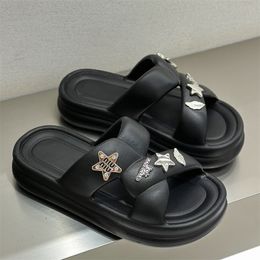 Summer Slippers Fashion Thick Bottom Designer Women Shoes Platform Sandals Beach Sandals