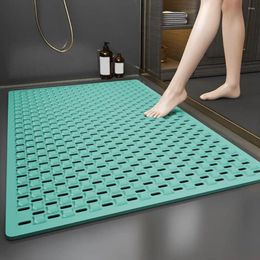 Bath Mats Suction Cup Bathroom Mat Multiple Drainage Holes Non-slip Floor Pad Shower Massage Foot Doormat Toilet Footpad