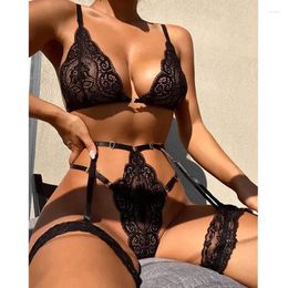 Bras Sets Lace Bra And Panty Transparent Erotic Lingerie Set Underwear Dress Porn Sexy For Women Intimate Babydolls