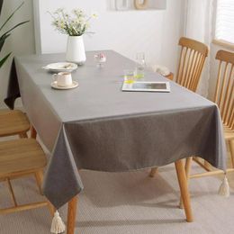 Table Cloth Waterproof Non-washable Tablecloth Oil-proof Heat-insulating Mat Skyblue