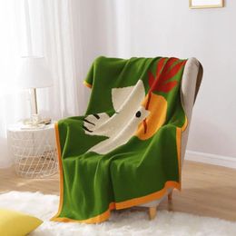 Blankets Knitted Blanket Korean Style Loom Jacquard Craft Casual Shawl Living Room Sofa Nap Comfortable Air Conditioner Quilt