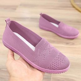 Casual Shoes 2024 Women Fashion Ballet Flats Work Ladies Mesh Loafers Breathable Female Slip-On Boat Sport Sneaker