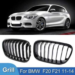 Other Exterior Accessories Pulleco for BMW 1 Series F20 F21 116i 118i Grille Radiators Car Front Grill Kidney Grille Black Ball Grill 2011-2014 Accessories T240606