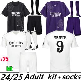 2024 2025 BELLINGHAM KROOS MBAPPE soccer jerseys 4th Purple Y3 24 25 Tchouameni Mbappe football shirt CAMAVINGA MODRIC VINI JR real madrids men kit