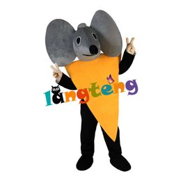 977 Cheese Mouse Mascot Costume Business Animal Cartoon Adult Character Design mascot