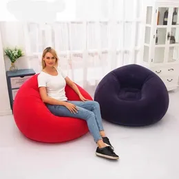 Interior Accessories Inflatable Lazy Sofa Balcony Bedroom Living Room Bay Window Flocking Thickened Tatami Lying Chair