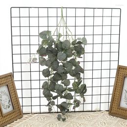 Decorative Flowers Artificial Hanging Vine Green Lvy Leaves Fake Plants Party Garland Ceremony Wedding Home DIY Wreath Arch Backdrop