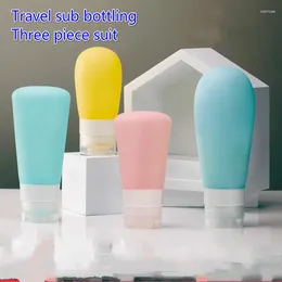 Liquid Soap Dispenser Portable Travel Silicone Sub-bottle Home Light-weight Set Sub-packaging Lotion Shampoo Shower Gel Sub-packing Storage