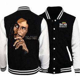 bob M-Marleys Jacket Cool Coat Sweatshirts Trend Women Men Hoodie Baseball Uniform Jacket Couple Print Cardigan Clothes Tops d9Ge#