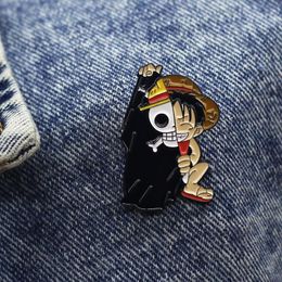 japanese one piece characters movie film quotes badge Cute Anime Movies Games Hard Enamel Pins Collect Cartoon Brooch Backpack Hat Bag Collar Lapel Badges S1880034