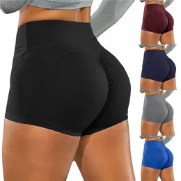 Active Shorts Women Tight Sportswear Yoga Basic Slip Bike Compression Workout Leggings Pants Seamless Hip Lift