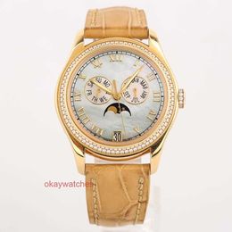 TOP Luxury Pattk Phlipe Designer Original Inlay Diamond Watch Complex Function Timepiece Automatic Mechanical Neutral Watch Watch 18k WQRW