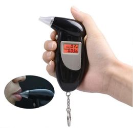 Digital Display Alcohol Breath Tester Tool Parts Breathalyser Analyzer Detector Test Keychain Breathalizer Breathalyser Device LCD5984078