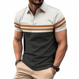 fi Solid Colour Polo Shirt For Men Summer Hot Sale Lapel Short Sleeve Blouse Casual Simplicity Style Golf Wear Loose T-Shirt R3FQ#