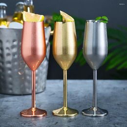 Mugs Wine Glass Cups Stainless Steel Champagne Glasses For Picnics Barbecue Party Celebrations Bar Home Goblet