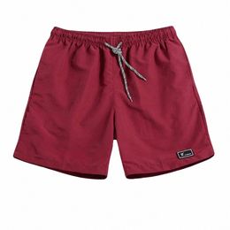 2024 Summer Solid Beach Shorts For Men Casual Drawstring Sports Shorts Male Breathable Fast-drying Casual Sports Short Pants i0kF#