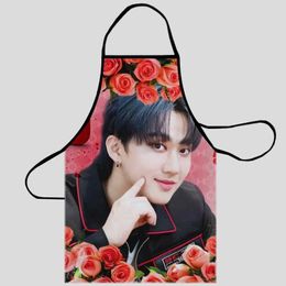 Aprons New Seo Changbin Kitchen Apron Womens Material Oxford Sanitary Cloth Pinafore Home Kitchen Apron G240529