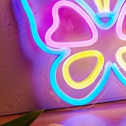 LED Neon Sign Chi-buy LED n Butterfly USB Powered n Signs Night Light 3D Wall Art Game Room Bedroom Living Room Decor Lamp Signs