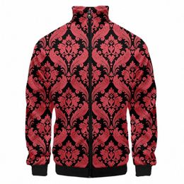 brand Fi Autumn 3D All Over Print Red Frs Mens Sweatshirt Unisex Zip Stand Collar Baseball Uniform Casual Jacket Custom e3Fj#
