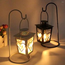 Candle Holders European Hanging Candles Holder Retro Iron Candlestick Lantern Home Party Decor For Wedding Decoration