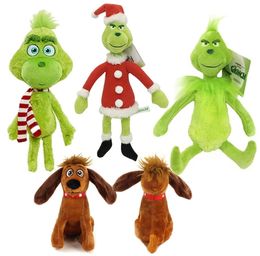 1840cm 2023 How the Grinch Stole Plush Toys Grinch Plush Max Dog Doll Soft Stuffed Cartoon Animal Peluche for Kids Christmas Gift9760868